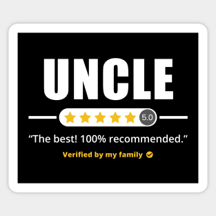 Five Stars Uncle Sticker